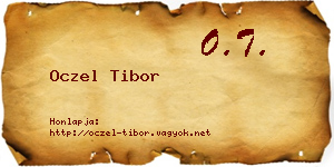 Oczel Tibor névjegykártya